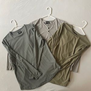 3 Men’s Cuts Clothing Ling Sleeve Shirts Crew and Henle